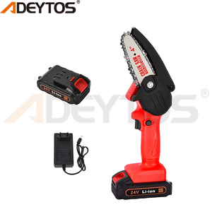 เลื่อยโซ่ไฟฟ้าแบบพกพา ระดับอุตสาหกรรมและงาน DIY ใช้แบตเตอรี่ กำลังสูง 2400 วัตต์ พร้อมมอเตอร์ไร้แปรงถ่าน รองรับ OEM - Product Image 5