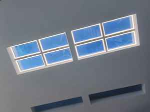 Plafonnier LED CE encastré ultra-plat, lumière artificielle d'ambiance, faux fenêtre, lumière du soleil, intensité variable, panneau LED intelligent bleu <span class=keywords><strong>Coelux</strong></span> - Product Image 6