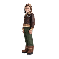 Usine 2025 nouvelle mode Polyester aviateur enfants jeu de rôle Costume froid hiver vestes avec chapeau et pantalon
