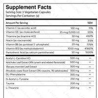 Vitamines nootropes de marque privée Booster de cerveau Capsules de champignons végétaliens 60 gélules/bouteille pour hommes et femmes nouveau-nés