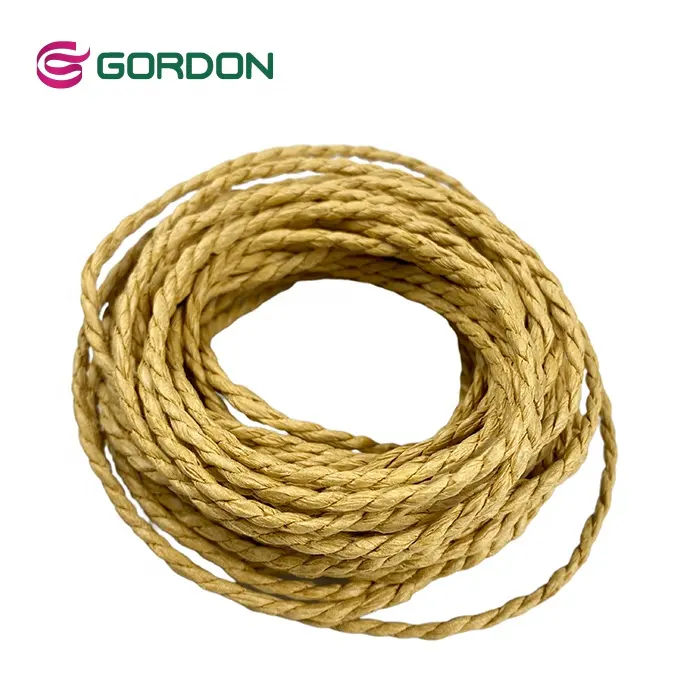 Gordon Ribbons Twist Paper Egg String Natural Raffia Rope For Recycled DIY Craft Gift Box Packing Flower Decoration