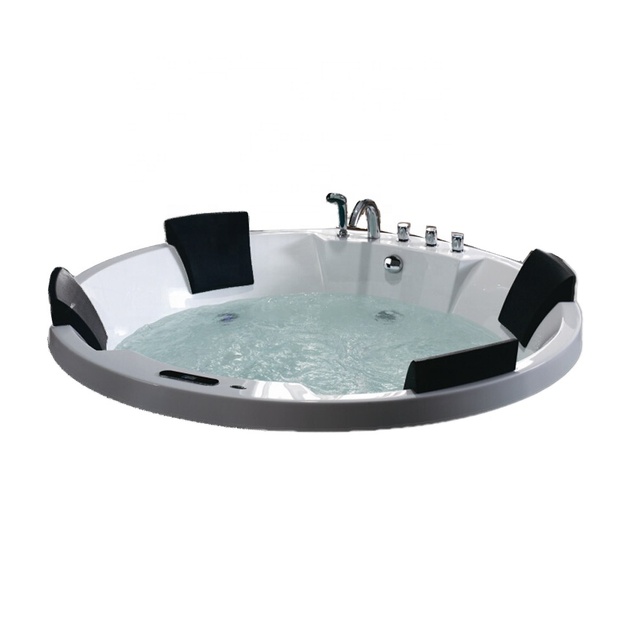 USA Hotel Equipment Indoor 1.83m Big Embedded Water Hydromassage Bathtub