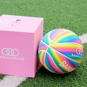 Ballon de basketball modèle SHF, tailles 4-7, matériau PU anti-humidité, gravure personnalisée, Linyi Shandong - Product Image 1