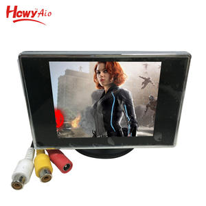 3,5 zoll Auto Dach Montieren Rückspiegel TFT LCD Monitor Display Mit Mini TV Mit <span class=keywords><strong>2</strong></span> Video Eingang - Product Image 6