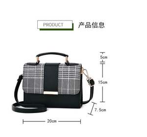 I-0377 Nouveau sac à main coréen tendance pour femmes, sac à bandoulière simple, sac messager portable pour femmes, sac carré de haute qualité - Product Image 6