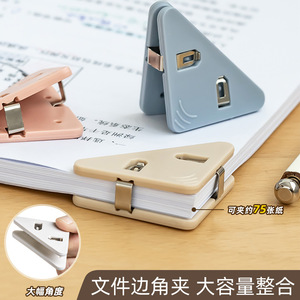 Triangle Binder Clip Plastic Office Document Holder With Right Angle Edge For Papers And Files 6x6x4cm - Product Image 5