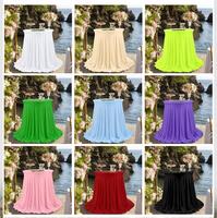 Housse de table et jupe de table en polyester élastique, de haute qualité, personnalisable, moderne, infroissable et écologique, pour anniversaires et Noël
