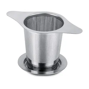 Bambus Bottle Wholesale Stainless Steel Crystal Mesh Sieve Luxury Tea Infuser With Infuser