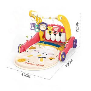 Poussette éducative multifonctionnelle Poussette Jouet pour bébé assis à debout Activité 2 en 1 Musique pour bébé Push Walker Jouets pour bébé - Product Image 4