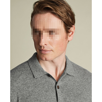 Kunden spezifisch gestrickter Herbst-Winter-Pullover mit Stick logo Pullover Woll mischung Kaschmir-Herren pullover Polo-Shirt mit offenem Kragen