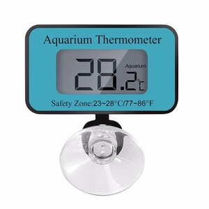 Termómetro para acuario con pantalla digital de 28,2 °C, zona de seguridad de 23-28 °C para monitoreo de la temperatura del agua del pecera - Product Image 1