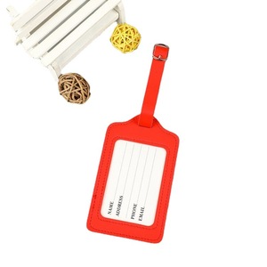 Etiqueta de Equipaje de Cuero PU Personalizada, Etiqueta de Nombre para Bolsa de Viaje de Color Sólido a la Moda, 7x11 Pulgadas - Product Image 2