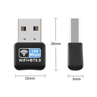 WB303-tarjeta de red inalámbrica con Bluetooth 5,0, adaptador LAN, USB 2,0, 150M, 802,11 b/g/n, para ordenador portátil y PC