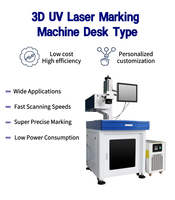 Nouvelle machine de marquage laser UV Sino Galvo à mise au point automatique 5W 3W, de table, programmable AI/DXF/BMP, haute productivité, prix usine