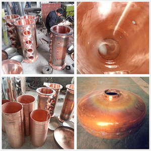Raccord en T de reflux en cuivre rouge sanitaire pour colonne de distillation d'alcool avec jauge de niveau - Product Image 3
