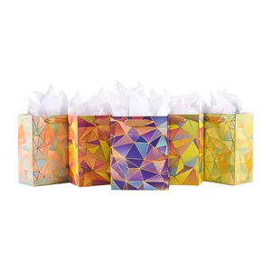 Sacs cadeaux en papier kraft assortis moyens petits emballages d'anniversaire en vrac pour hommes femmes filles bébé spectacle nuptial pour utilisation de bougie - Product Image 1