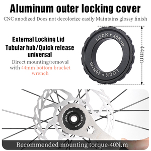 Rotor de frein à <span class=keywords><strong>disque</strong></span> <span class=keywords><strong>Centerlock</strong></span> en acier inoxydable LEBYCLE 140/<span class=keywords><strong>160</strong></span>/180 mm - Product Image 3
