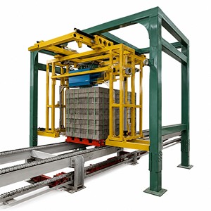 Máquina Flejadora Vertical Automática de Alta Resistencia para Bloques de Cemento y Concreto, Línea de Producción de Empaquetado de Palés - Product Image 1