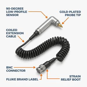 Sensor de Vibración Externo 805/ES de Alta Precisión, Cabezal de 90 Grados, Imán de Alta Potencia, Conector Robusto de Grado Militar, Cable Enrollado de 7' - Product Image 1
