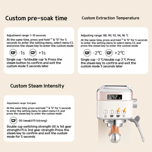 Portable Household Stainless Steel <b>Coffee</b> <b>Machine</b> <b>Small</b> Fully Semi-Automatic Italian Style Concentrated Extraction Milk Frothing - Product Image 2
