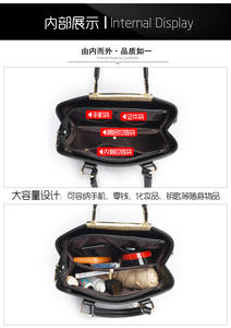 Nouveau sac à main de luxe pour femmes en cuir PU décontracté avec fermeture à glissière imperméable grande capacité - Product Image 6