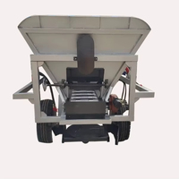 Machine agricole à dos avec système hydraulique 2-cylindres, équipement de creusement de tranchées et d'épandage d'engrais, à disque unique, longue durée de vie pour