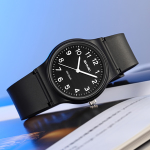 Reloj cronógrafo redondo para hombre, correa de silicona de lujo, reloj de cuarzo resistente al agua 30M, relojes al por mayor - Product Image 1