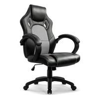 Chaise de bureau de course rouge confortable au design populaire avec roulettes – Vente en gros