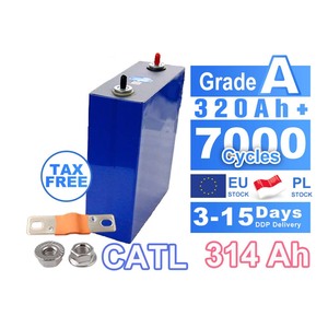 EELBATTERY Batterie au phosphate de fer et de lithium prismatique CATL 3.2V 314Ah Grade A, cellule 314Ah 320Ah, plus de 7000 cycles pour <span class=keywords><strong>ESS</strong></span> – Meilleures ventes - Product Image 2