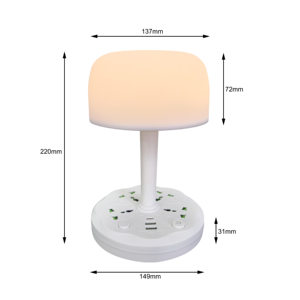 Led Đèn đọc sách Board Điện điện phổ ổ cắm mở rộng với 4 AC cửa hàng và 2.1A USB đầu ra - Product Image 2