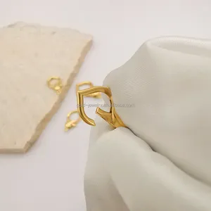 Schattige Hartvormige Gouden 18K Sieraden Kreeft Sluiting Voor Gouden Ketting Puur Gouden Sieraden Accessoire