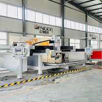 Machine de découpe à pont CNC GANGER GQ-3220BM à 4+1 axes pour dalles de pierre, avec lame de 350 mm, 400 mm