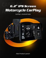 Pantalla para Motocicleta de 6.2 Pulgadas, CarPlay Inalámbrico, Android Auto, Tablero Digital, Navegación para Motocicleta, GPS para Moto