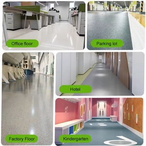 Rivestimento per Pavimenti Effetto Marmo, Vernice Epossidica PU Liquida Resistente all'Usura e Impermeabile, Pittura per Pavimenti in Sabbia Colorata Effetto Granito - Product Image 5
