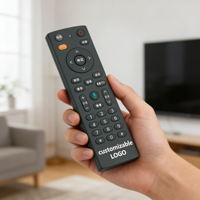 Green Box 6132 OEM/ODM Voice Control Air Mouse & Remote untuk Smart Android TV Tombol Kustom Plastik/Silikon Tanpa Baterai
