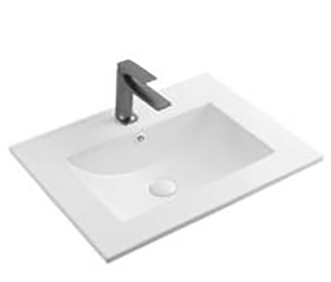 <span class=keywords><strong>Debajo</strong></span> del gabinete del mostrador <span class=keywords><strong>Lavabo</strong></span> rectangular <span class=keywords><strong>de</strong></span> borde Delgado Tamaño estándar 60cm para el baño - Product Image 1
