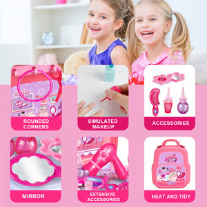Sac à dos portable 3-en-1 pour enfants : jeu <span class=keywords><strong>de</strong></span> <span class=keywords><strong>maquillage</strong></span>, <span class=keywords><strong>coiffure</strong></span> <span class=keywords><strong>et</strong></span> beauté - Product Image 4