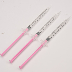 <span class=keywords><strong>Jeringa</strong></span> de insulina rosa de 31G x 8 mm y 1 ml - Aguja veterinaria fija de bajo <span class=keywords><strong>espacio</strong></span> <span class=keywords><strong>muerto</strong></span> - Product Image 4