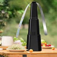 Ventilador Repelente de Moscas para Acampar y Hacer Picnics al Aire Libre, Funciona con Batería, Flexible, Portátil, para Cocina y Mesa