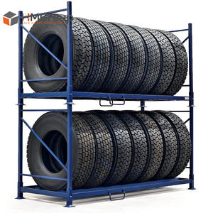 Estante de Almacenamiento de Neumáticos Apilable de Alta Resistencia con Recubrimiento en Polvo Personalizable de Alta Calidad para Almacenes de Transporte - Product Image 1