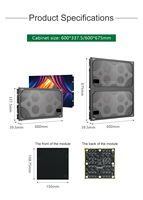 P1.25 600x337.5 16:09 2k 4k 3840hz RGB panneau LED Ultra mince Module COB écran d'affichage LED intérieur