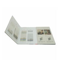 Boîte de collection d'échantillons de stores enrouleurs modernes haut de gamme avec dossier de présentation élégant pour échantillons textiles en papier offset et kraft