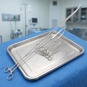 Mega Forceps ODM-7067 24" Pinces hémostatiques chirurgicales manuelles en acier inoxydable, longues, droites et courbées, pour hémostatase CE - Product Image 3