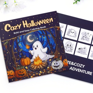 Nuevo Producto: Libro para Colorear con Temática de Halloween, 24 Hojas, Libro para Colorear de Fantasmas de Dibujos Animados, Extraño, Lindo, Atrevido, Aterrador y Relajante - Product Image 6