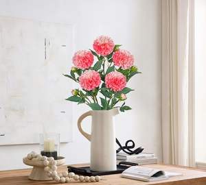 Fleurs artificielles rétro en soie en gros pour la décoration de table à la maison, centres de table d'hôtel, mariages et fêtes (style INS) - Product Image 4