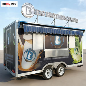 Remorque de cuisine mobile multifonctionnelle avec équipement complet pour restaurant, café, snacks, bonbons, chips et nourriture de rue - Product Image 2
