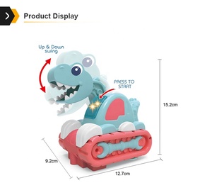 Jouets de <span class=keywords><strong>camion</strong></span> excavateur fantastique pour bébé <span class=keywords><strong>Jouet</strong></span> de dinosaure en plastique électrique avec lumière et musique - Product Image 3