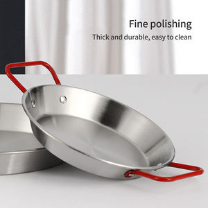 กระทะแบนไม่ติดกระทะสแตนเลสจานอาหารค่ำพร้อมด้ามจับคู่ - Product Image 4