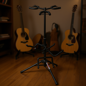 Soporte Triple para Guitarra DB, Ajustable de 30 a 38.5 Pulgadas, Trípode Plegable de Metal para Guitarras Acústicas y Eléctricas - Product Image 2