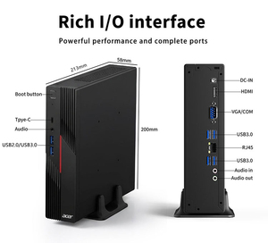Mini Computadora <span class=keywords><strong>Acer</strong></span> de 4 Núcleos, DDR4, SSD N150, Mini-pc, Wifi 5, BT 5.0, USB3.0, Tipo-C, para Negocios, con Soporte Vesa - Product Image 6